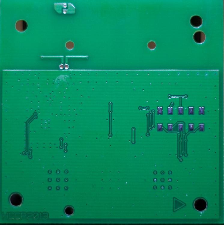 Itho RFT remote PCB back