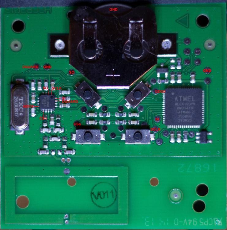 SPI configuration Itho remote