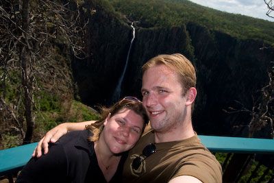 Rogier en Nathalie bij de Wallaman Falls