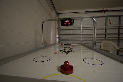 Airhockey tafel in onze villa