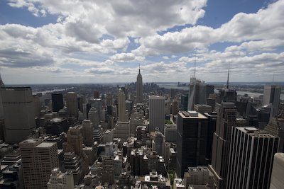 New York skyline vanaf Rockefeller Centre