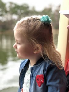 Fabienne op de ferry