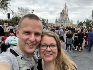 Selfie bij het Disney kasteel