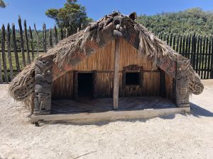 Maori huis in Te Puia