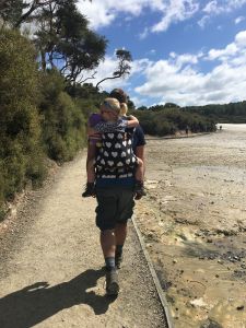 Wai-O-Tapu laatste stuk in de draagzak