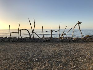 Hokitika beachsign