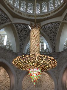 Centrale kroonluchter Grand Mosque