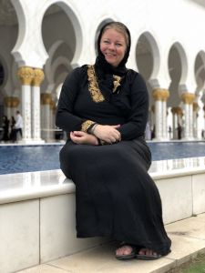 Angelica bij Grand Mosque